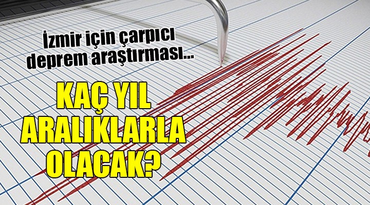 İzmir için çarpıcı deprem araştırması... KAÇ YIL ARALIKLARLA OLACAK?