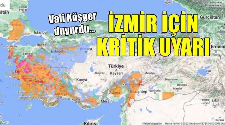 İzmir için orman yangını uyarısı!