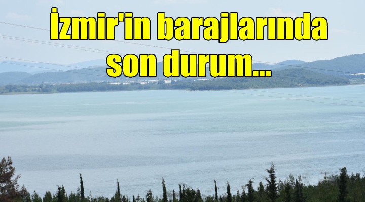 İzmir in barajlarında son durum...