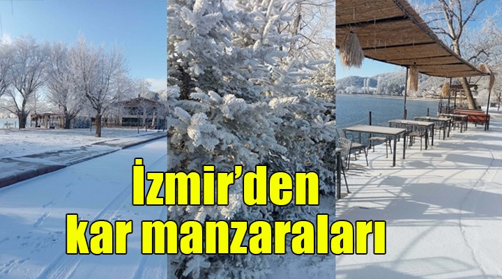 İzmir'in çatısı beyaz örtüyle kaplandı