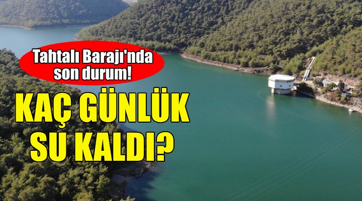 İzmir in kaç günlük suyu kaldı?