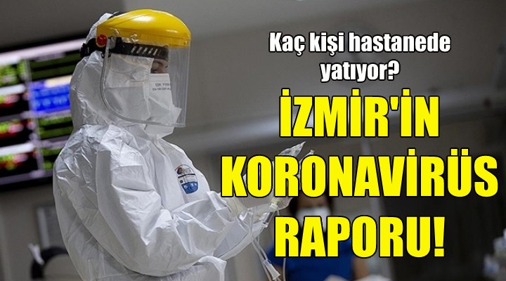 İzmir in koronavirüs raporu!