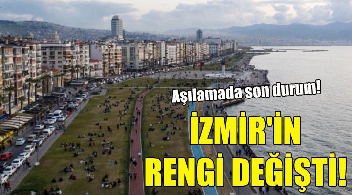 İzmir in rengi değişti!