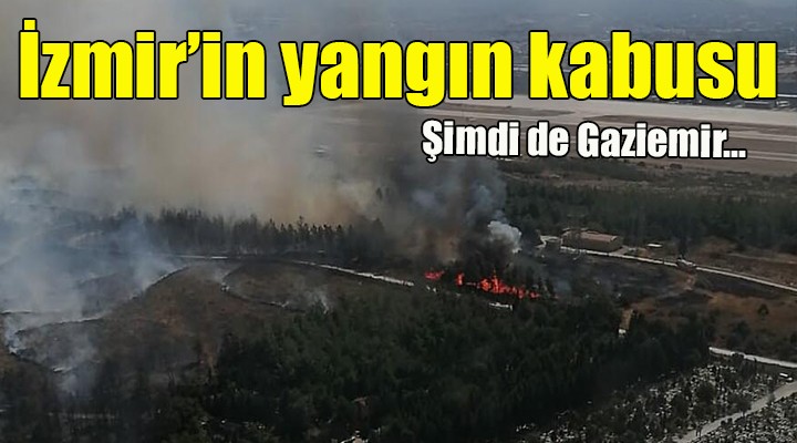 İzmir in yangın kabusu... Şimdi de Gaziemir