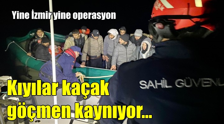 İzmir kıyılarında kaçak göçmen hareketliliği