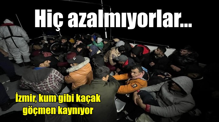 İzmir, kum gibi kaçak göçmen kaynıyor