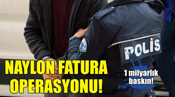 İzmir polisinden naylon fatura operasyonu!