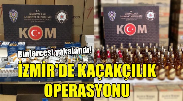 İzmir polisinden kaçakçılara operasyon!