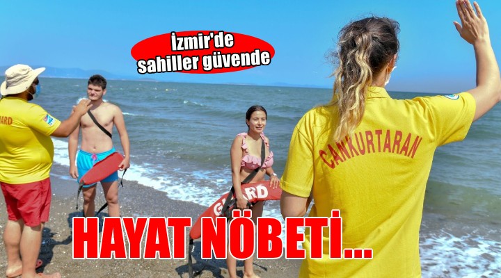 İzmir sahillerinde hayat nöbeti