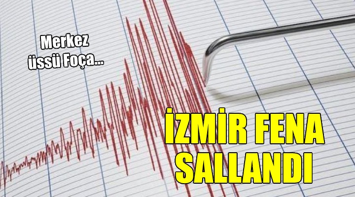 İzmir de deprem...
