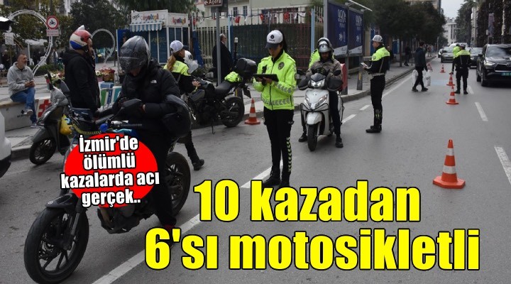 İzmir trafiğinde tehlikeli tablo: Ölümlü ve yaralanmalı kazaların yüzde 62’si motosikletli!
