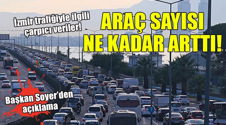 İzmir trafiğiyle ilgili çarpıcı veriler! ARAÇ SAYISI NE KADAR ARTTI!