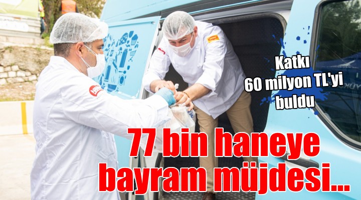 İzmir’de 77 bin haneye bayram müjdesi