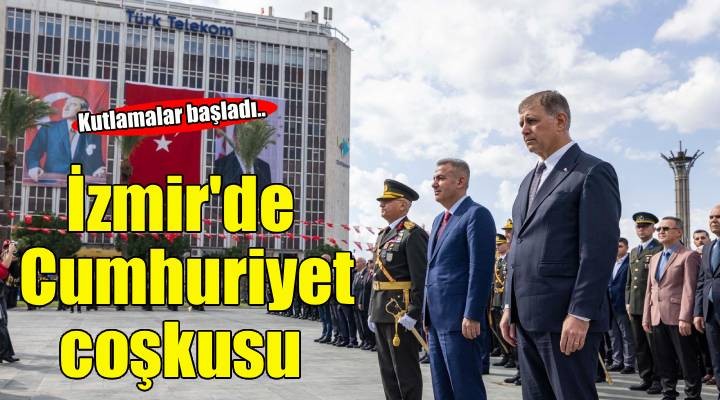 İzmir’de Cumhuriyet Bayramı kutlamaları başladı