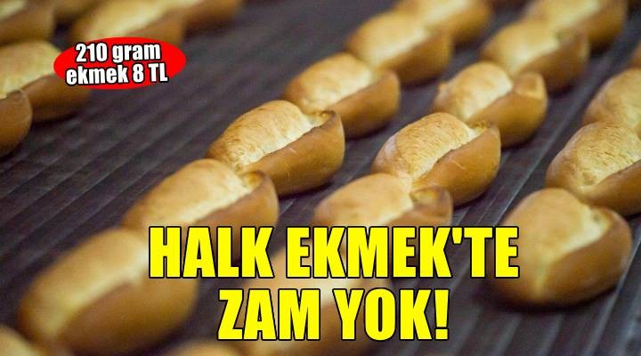 İzmir’de Halk Ekmek’te zam yok