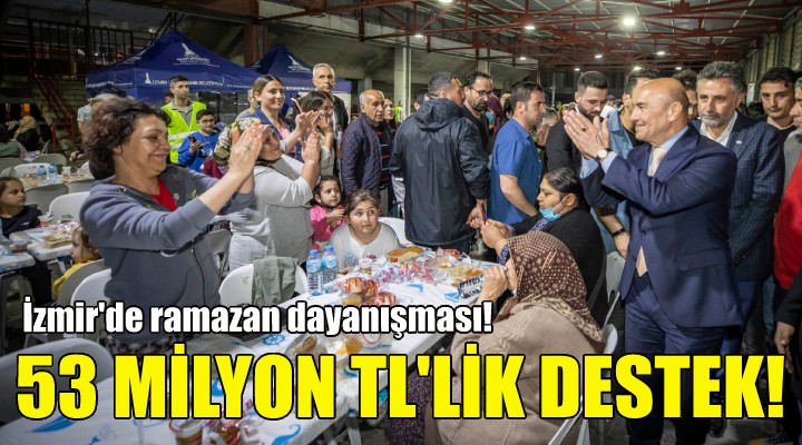 İzmir’de Ramazan dayanışması için 53 milyon liralık destek!