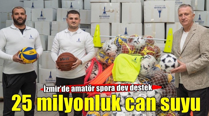 İzmir’de amatör spora 25 milyonluk can suyu