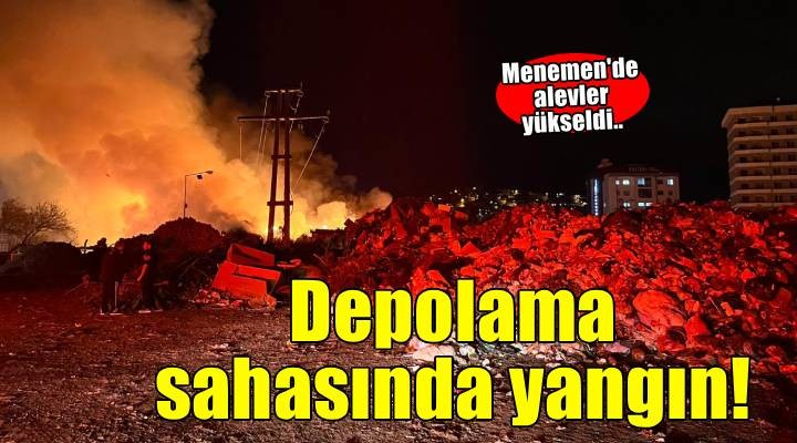 İzmir’de belediyeye ait çöp depolama alanında yangın