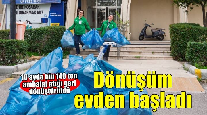 İzmir’de dönüşüm evden başladı