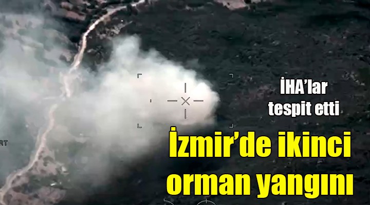 İzmir’de ikinci orman yangını: İHA tespit etti, müdahale başladı