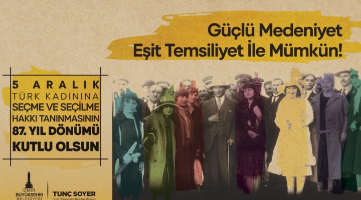 İzmir’de kadınlar temsilde eşitlik için yürüyecek!
