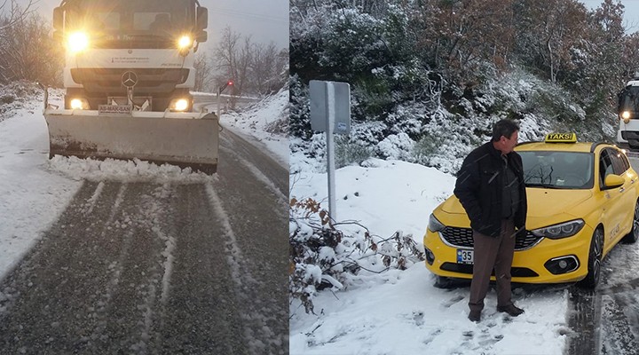 İzmir’de karla mücadele