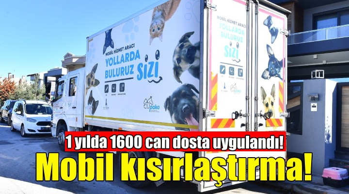 İzmir’de mobil araçla kısırlaştırma hizmeti!