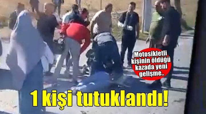 İzmir’de motosiklet sürücünün öldüğü kaza soruşturmasında 1 tutuklama