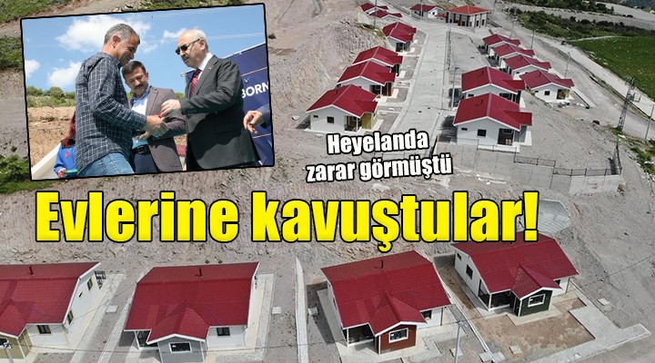 İzmir’deki heyelan mağdurları yeni evlerine kavuştu