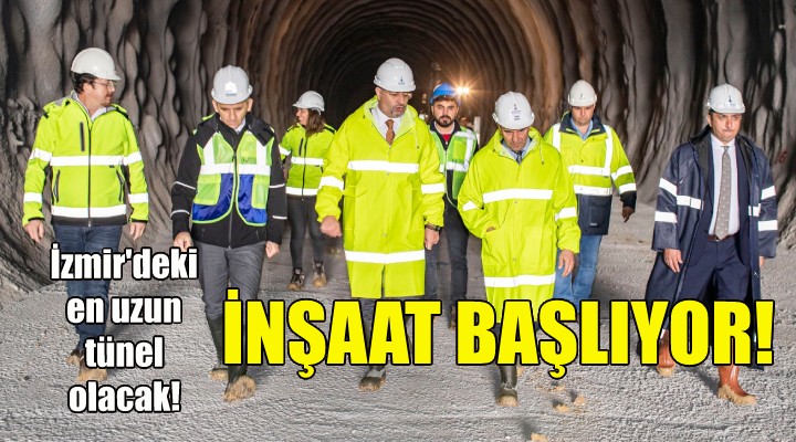 İzmir’in en uzun tünelinin yapımına başlanıyor!