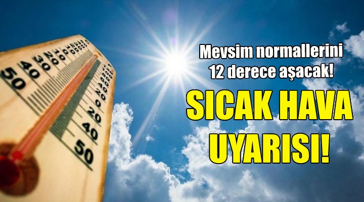 İzmirliler dikkat!... Meteorolojiden sıcak hava uyarısı!