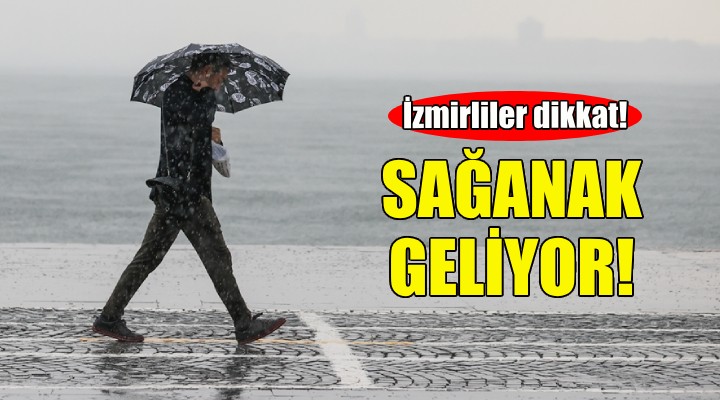 İzmirliler dikkat... Sağanak yağış geliyor!