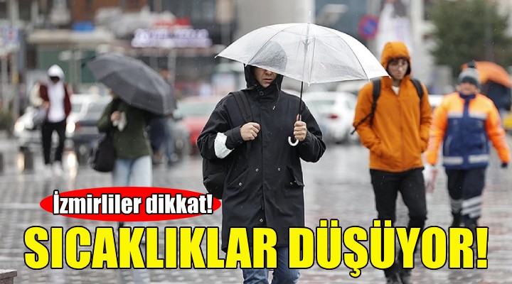 İzmirliler dikkat... Sıcaklıklar düşüyor!