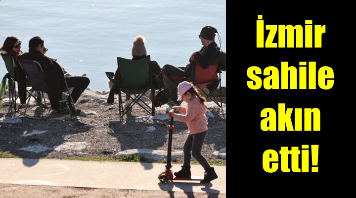 İzmirliler güneşli havayı fırsat bildi sahillere akın etti