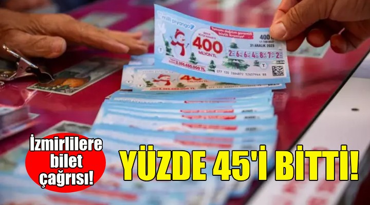 İzmirlilere bilet çağrısı: Yüzde 45 i bitti!
