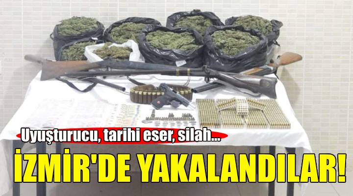 Jandarma baskınıyla yakalandılar... Uyuşturucu, tarihi eser, silah!