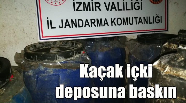 Kaçak içki deposuna baskın