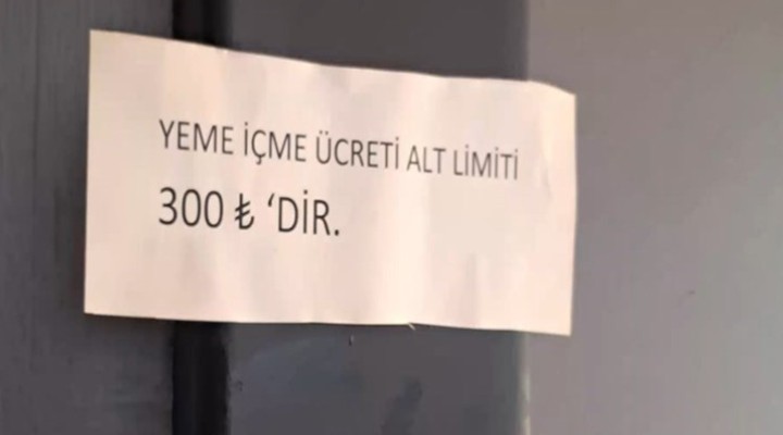 Kafe ve restoranlarda  harcama limiti  denetimi
