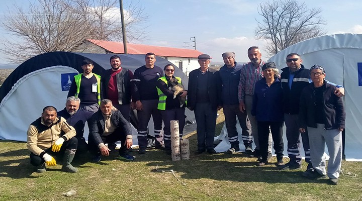 Kahramanmaraş ve çevresindeki 40 köyde İzmir dayanışması