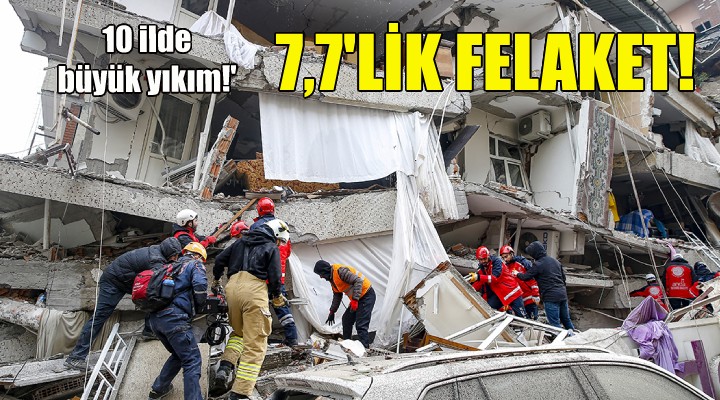 Kahramanmaraş’ta 7.7 büyüklüğünde deprem!