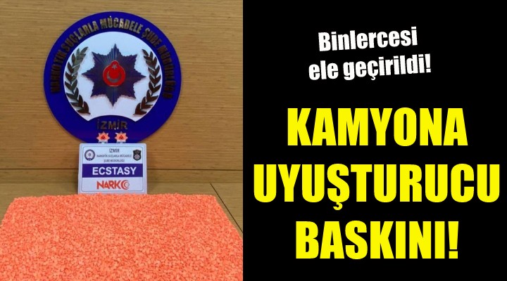 Kamyona uyuşturucu baskını!