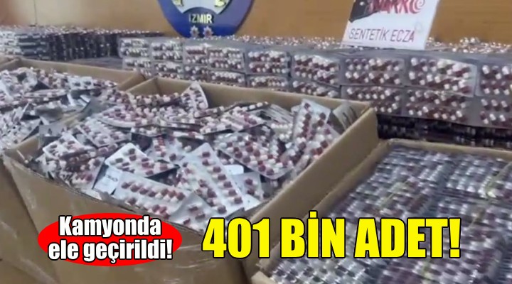 Kamyonda ele geçirildi... 401 bin adet!