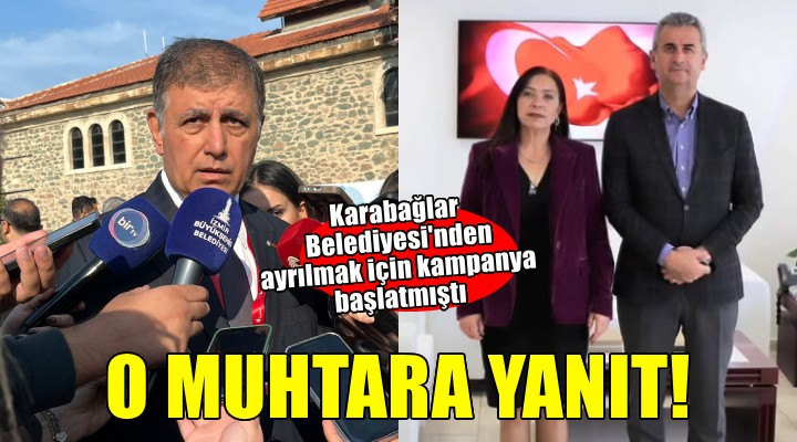 Karabağlar Belediyesi'nden ayrılmak isteyen muhtara Başkan Tugay'dan yanıt: Böyle bir şey mümkün değil