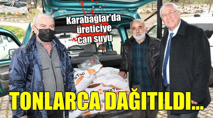 Karabağlar Belediyesi üreticilerin yine yanında...