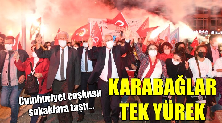 Karabağlar Cumhuriyet için tek yürek