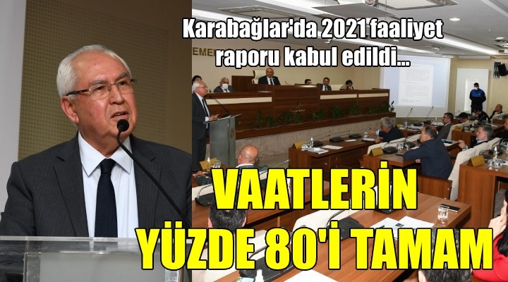 Karabağlar da 2021 faaliyet raporu kabul edildi