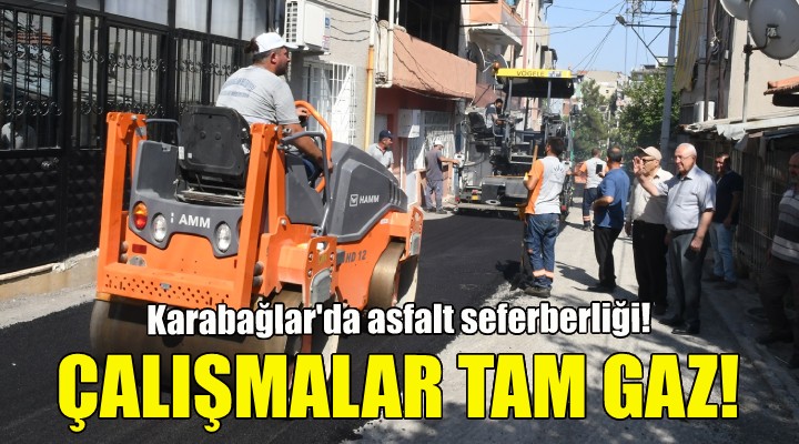 Karabağlar da asfalt çalışmaları tam gaz!