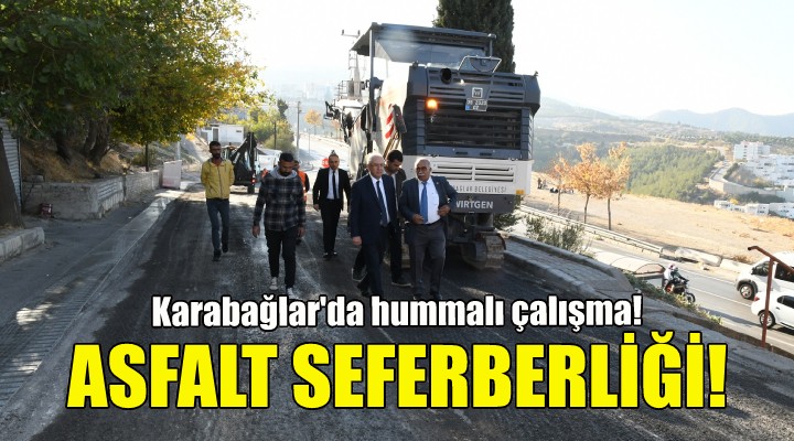 Karabağlar da asfalt çalışmaları tam gaz!