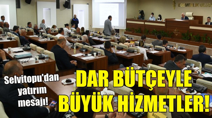 Karabağlar da dar bütçeyle büyük hizmetler!