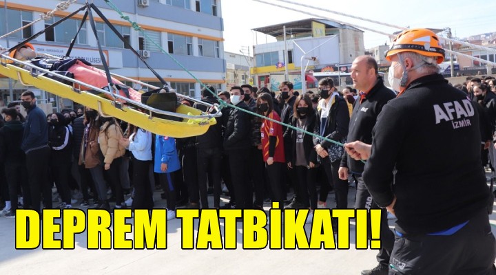 Karabağlar da deprem tatbikatı!